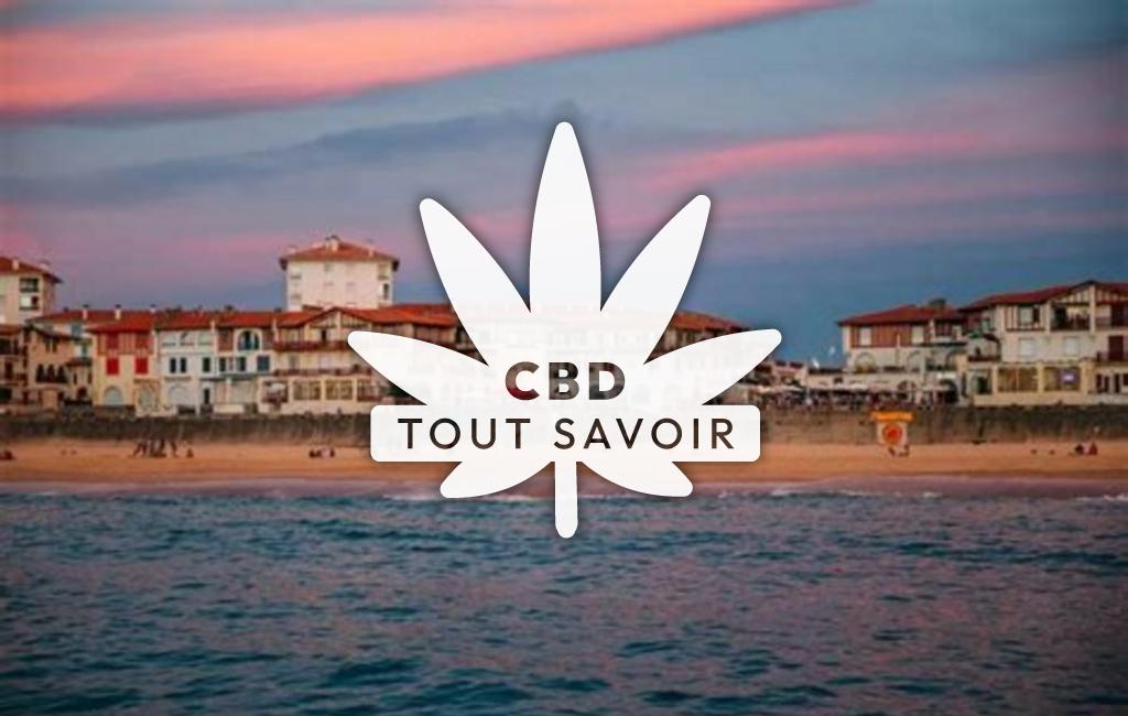 Village à Soorts-Hossegor avec feuille Cannabis CBD
