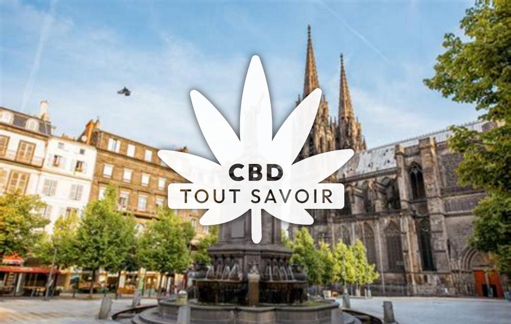 Village à Clermont avec feuille Cannabis CBD