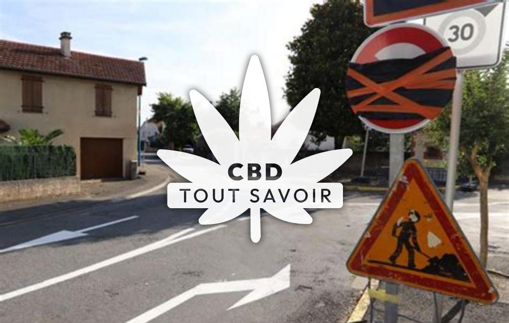 Village à Aureilhan avec feuille Cannabis CBD