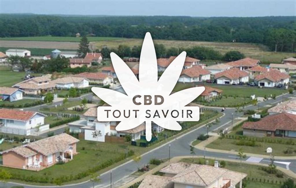 Village à Tosse avec feuille Cannabis CBD