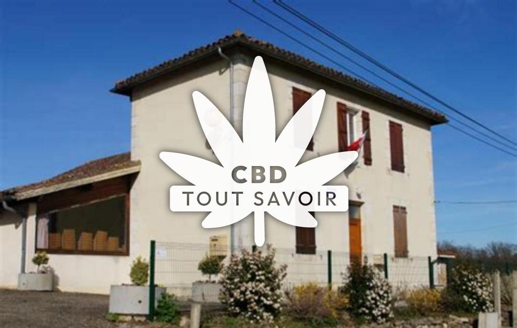 Village à Lagrange avec feuille Cannabis CBD