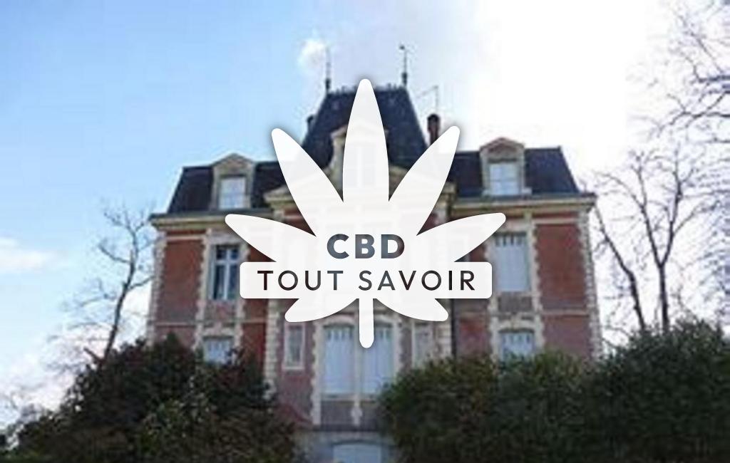 Village à Lahosse avec feuille Cannabis CBD
