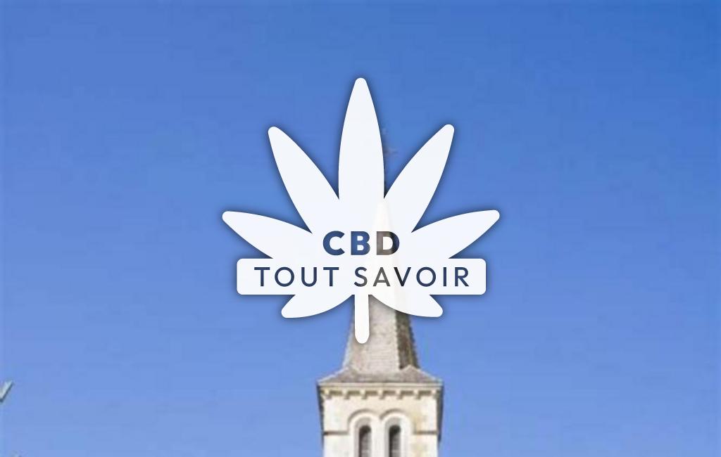 Village à Lamothe avec feuille Cannabis CBD
