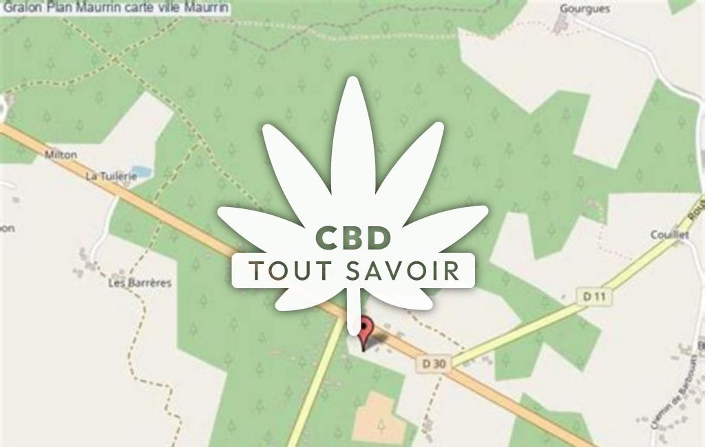 Village à Maurrin avec feuille Cannabis CBD