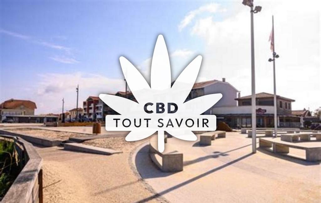 Village à MimbaSainte avec feuille Cannabis CBD