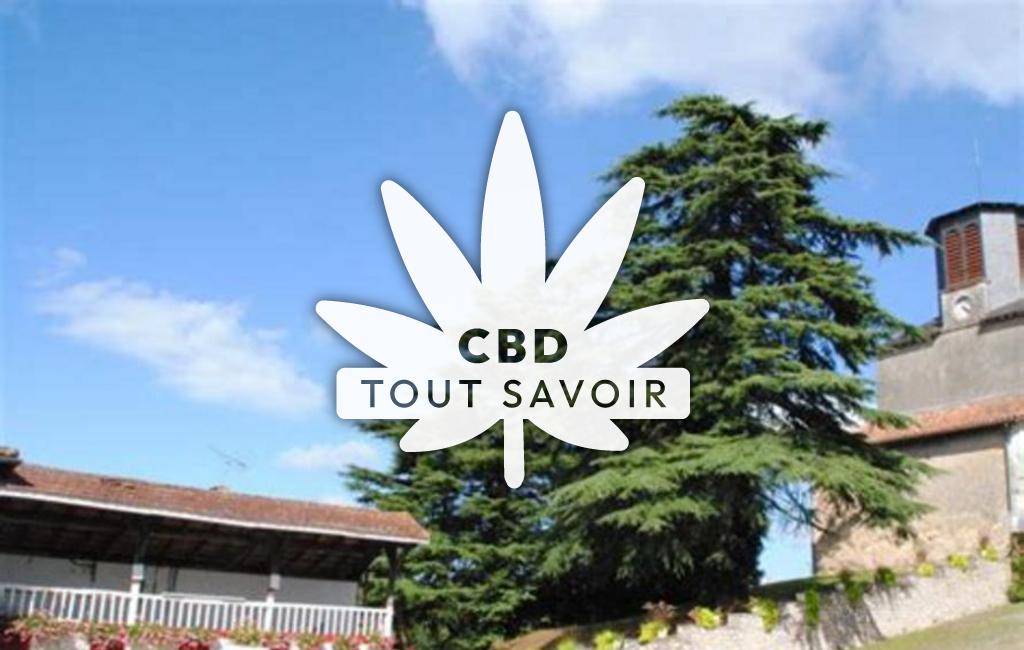 Village à Baigts avec feuille Cannabis CBD