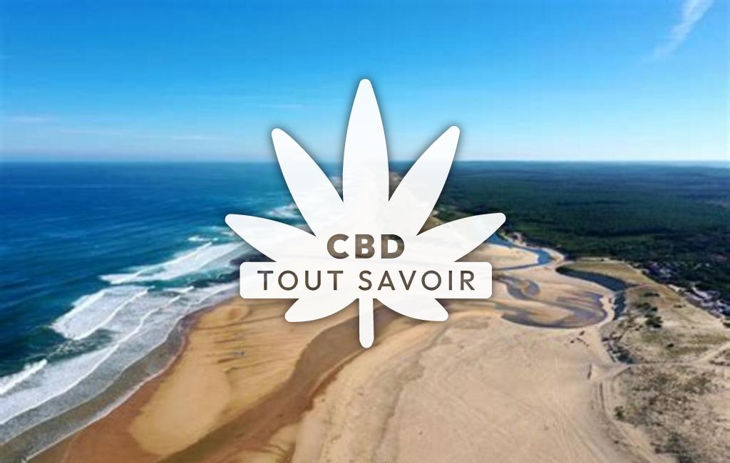 Village à Callen avec feuille Cannabis CBD