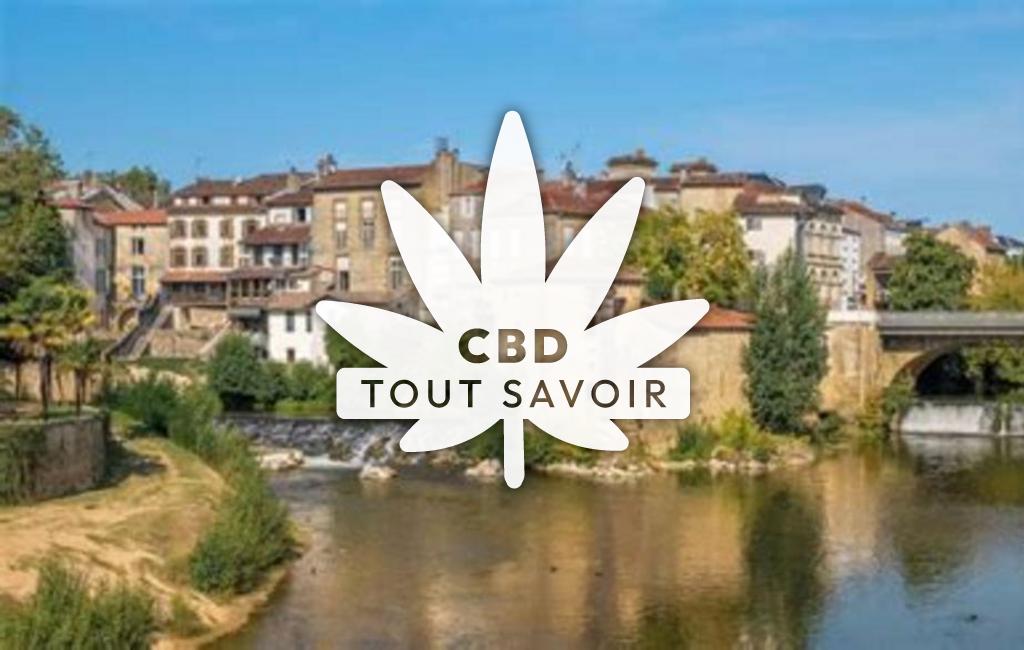 Village à Mant avec feuille Cannabis CBD