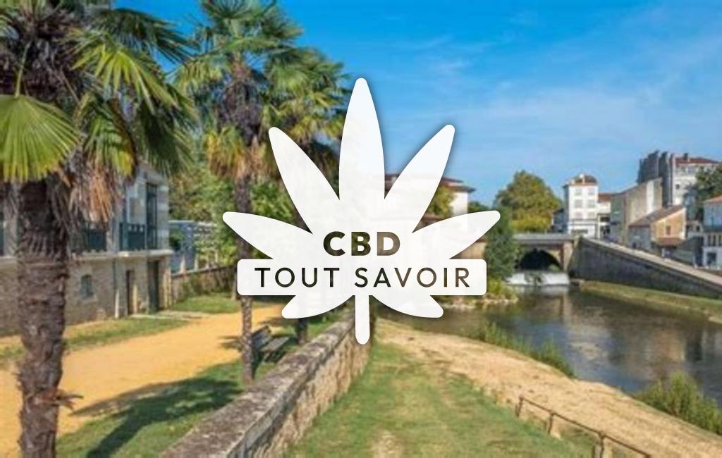 Village à Saint-Agnet avec feuille Cannabis CBD
