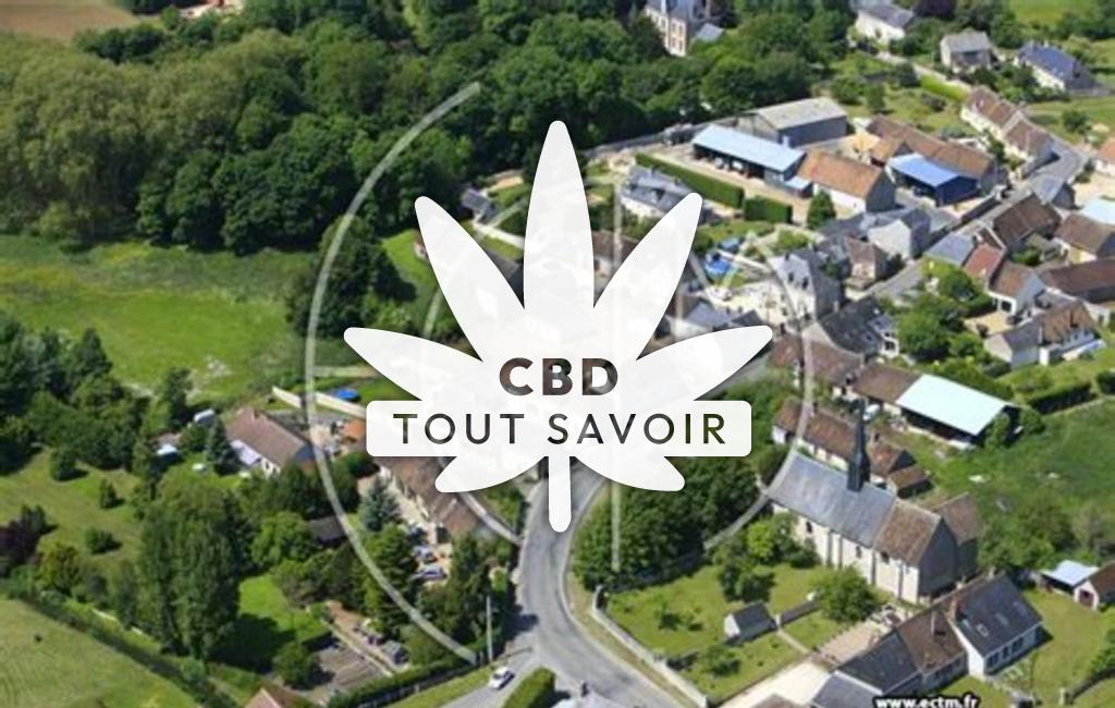 Village à Perigny avec feuille Cannabis CBD