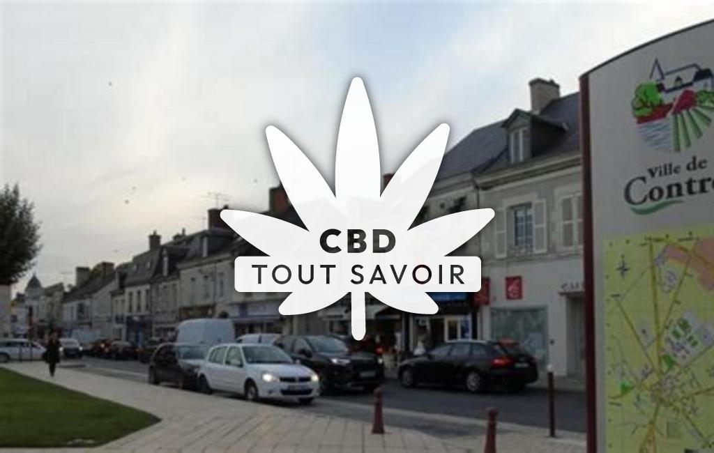 Village à Le-Controis-en-Sologne avec feuille Cannabis CBD