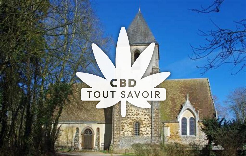 Village à Le-Temple avec feuille Cannabis CBD