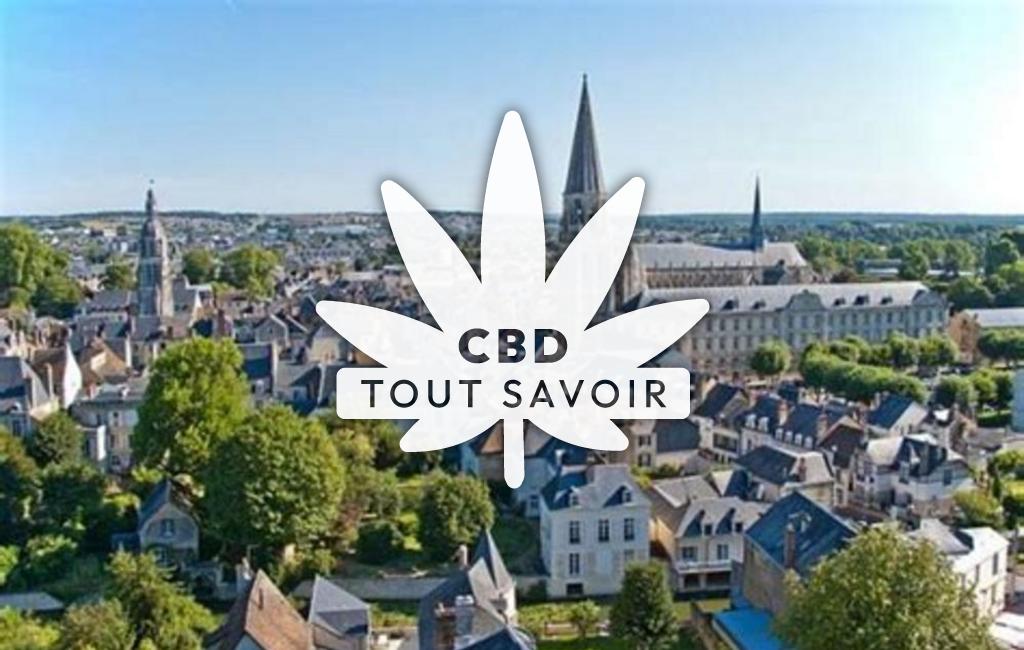 Village à Epiais avec feuille Cannabis CBD