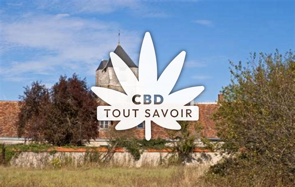 Village à Saint-Leonard-en-Beauce avec feuille Cannabis CBD