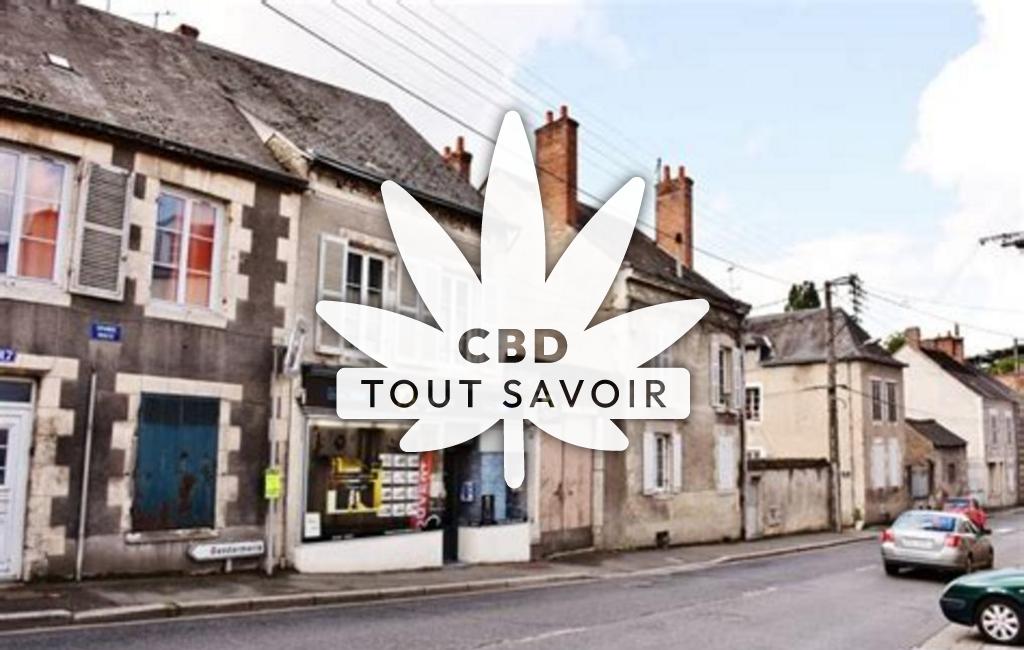 Village à Courbouzon avec feuille Cannabis CBD