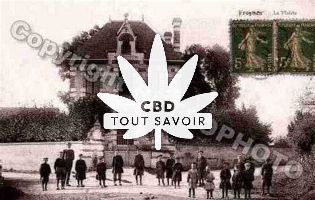 Village à Fresnes avec feuille Cannabis CBD