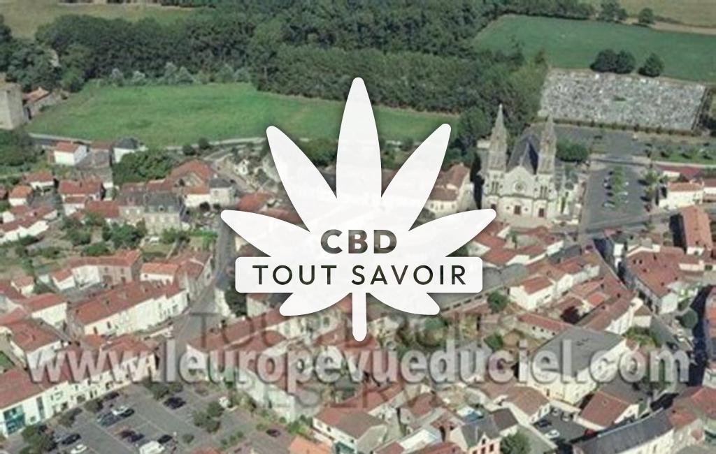 Village à Les-Essarts avec feuille Cannabis CBD