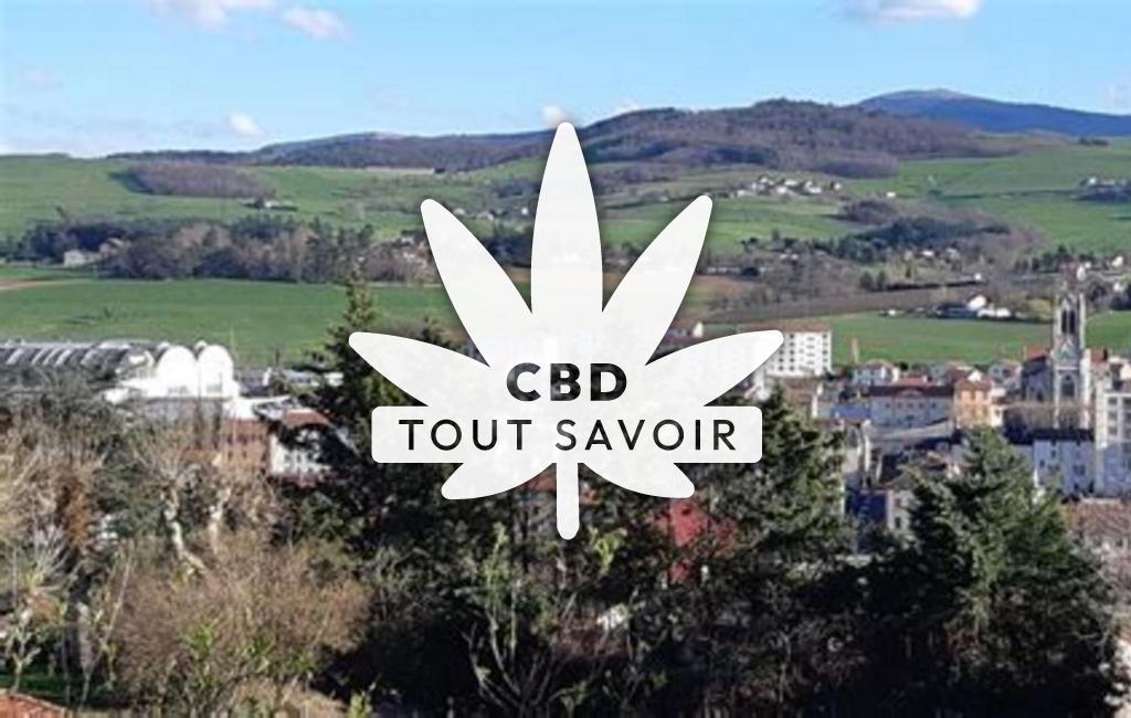 Village à L'Horme avec feuille Cannabis CBD