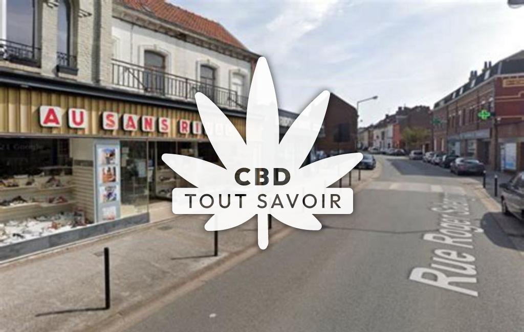 Village à Bully avec feuille Cannabis CBD