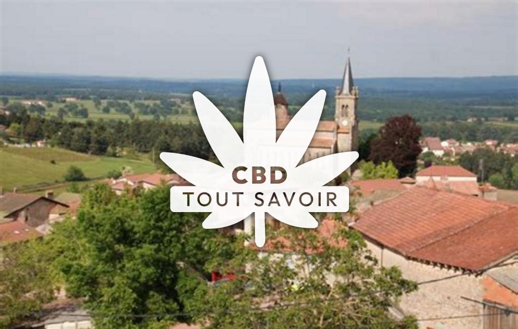 Village à Le-Crozet avec feuille Cannabis CBD