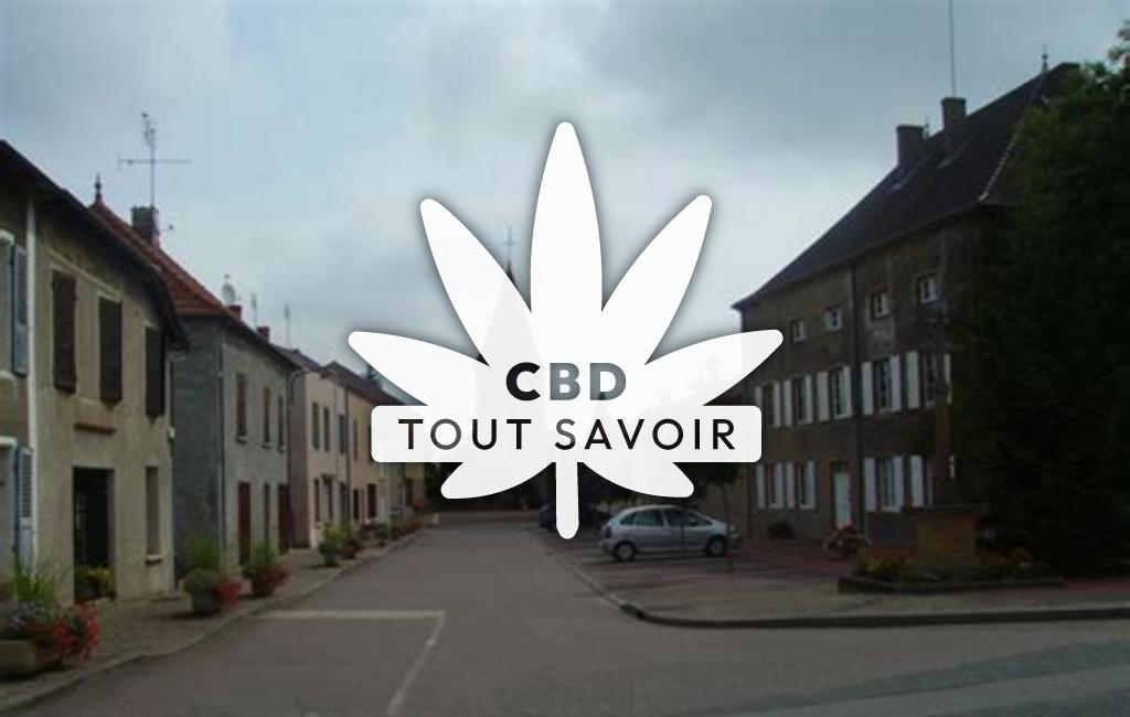 Village à Vivans avec feuille Cannabis CBD