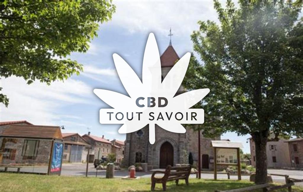 Village à Aboen avec feuille Cannabis CBD