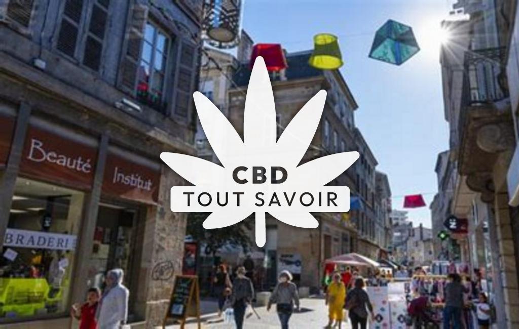 Village à Saint-Chamond avec feuille Cannabis CBD