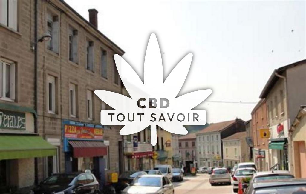 Village à La-Fouillouse avec feuille Cannabis CBD