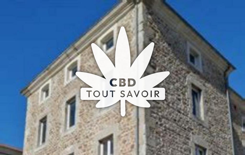 Village à Neronde avec feuille Cannabis CBD