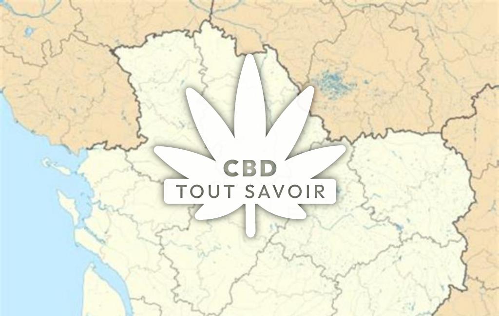 Village à Jusix avec feuille Cannabis CBD