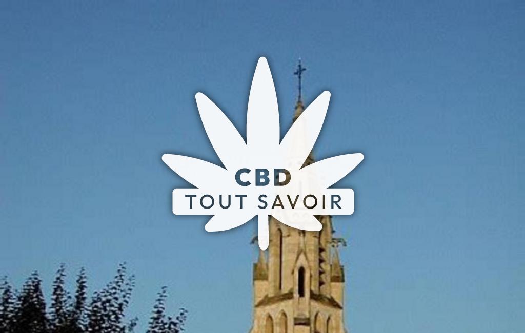 Village à Beaupuy avec feuille Cannabis CBD