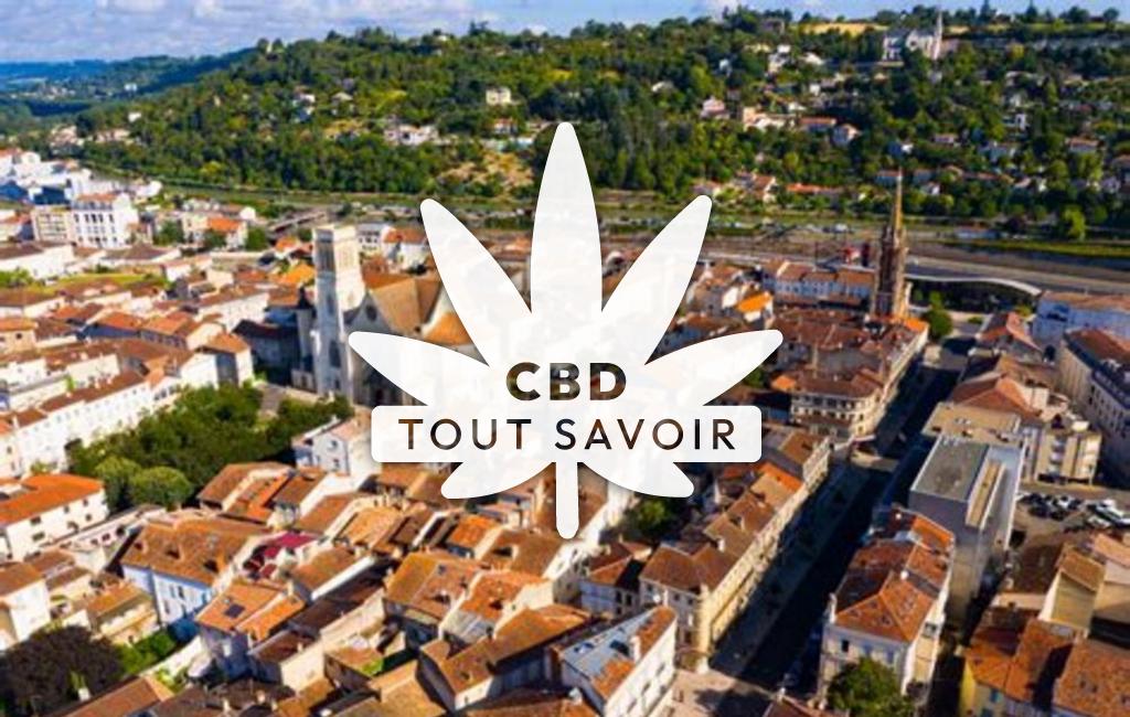 Village à BarbaSainte avec feuille Cannabis CBD