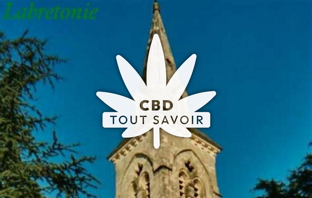 Village à Verteuil-D'Agenais avec feuille Cannabis CBD