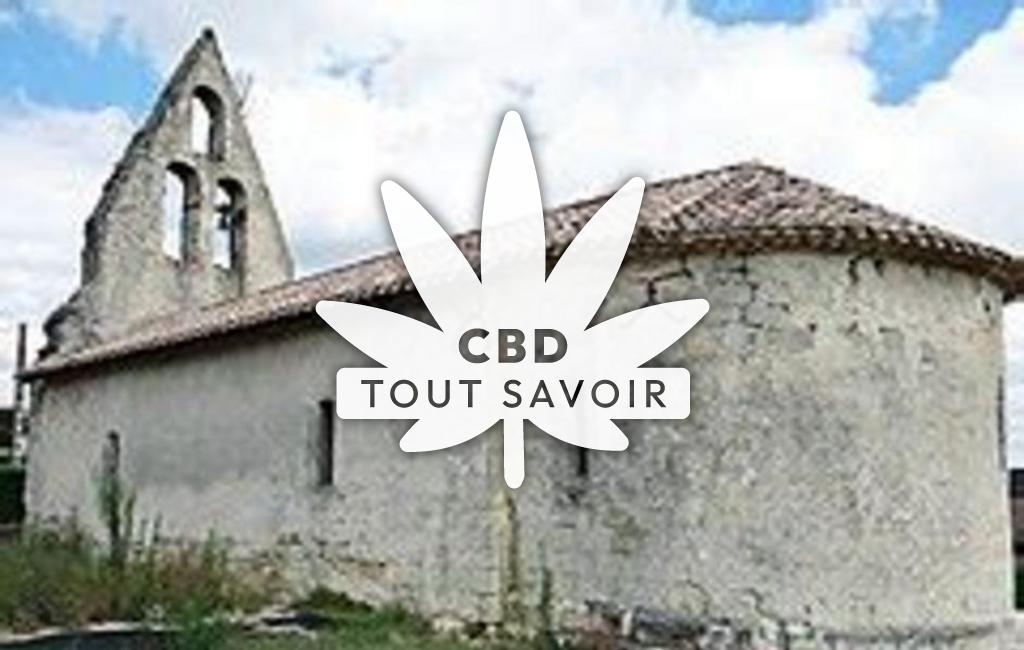 Village à Moulinet avec feuille Cannabis CBD