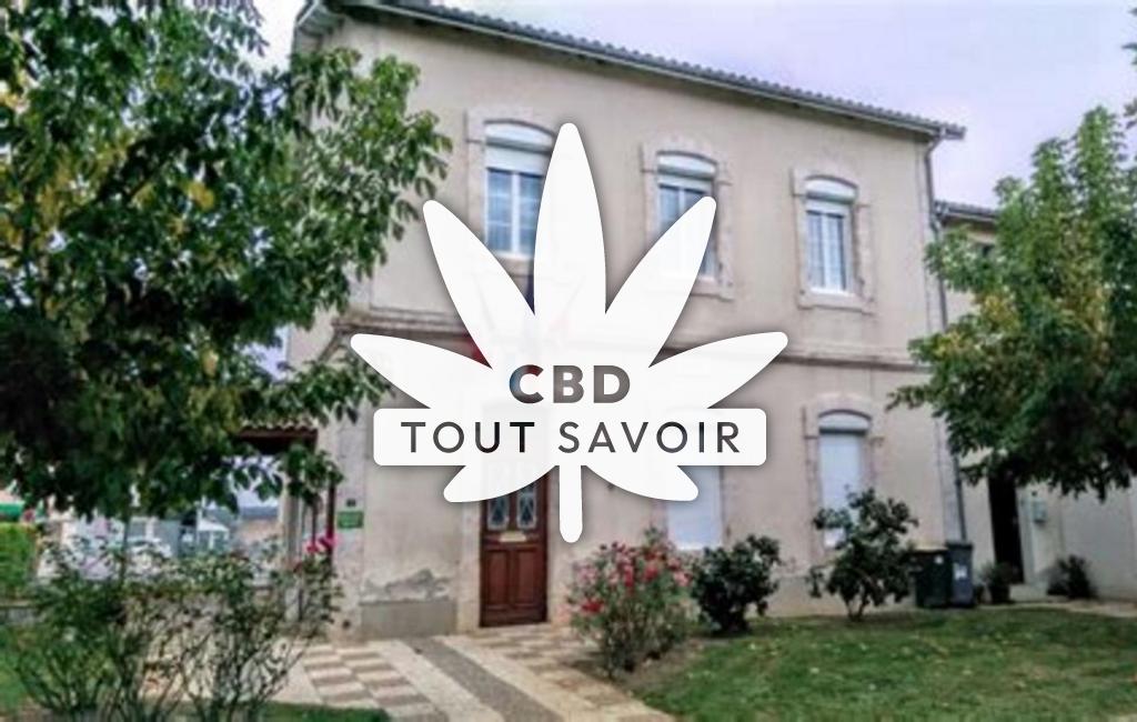 Village à Brax avec feuille Cannabis CBD