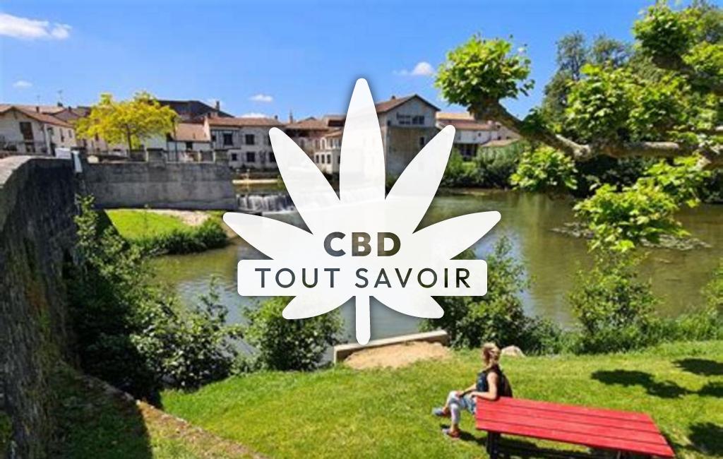 Village à Saint-Quentin-du-Dropt avec feuille Cannabis CBD