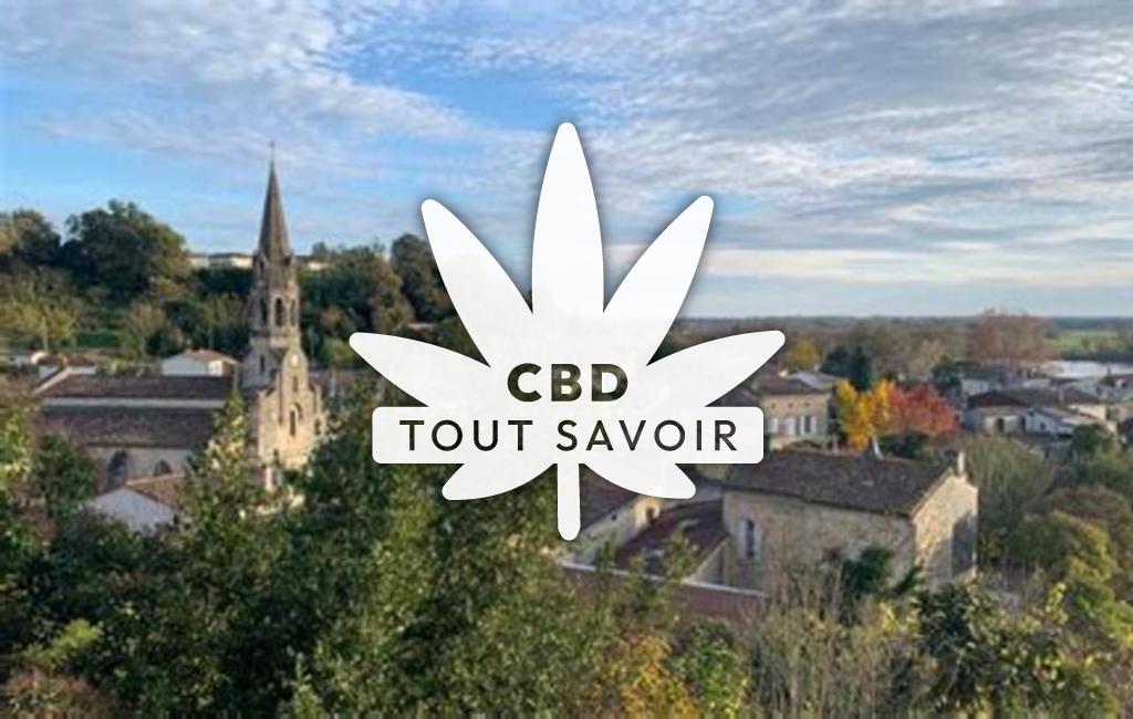 Village à Cambes avec feuille Cannabis CBD