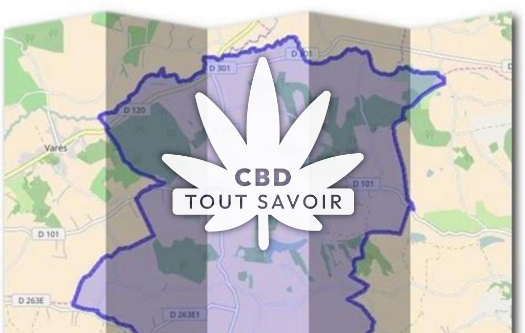 Village à Grateloup-Saint-Gayrand avec feuille Cannabis CBD