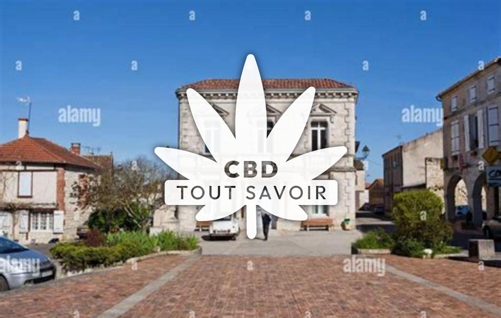 Village à Beauville avec feuille Cannabis CBD