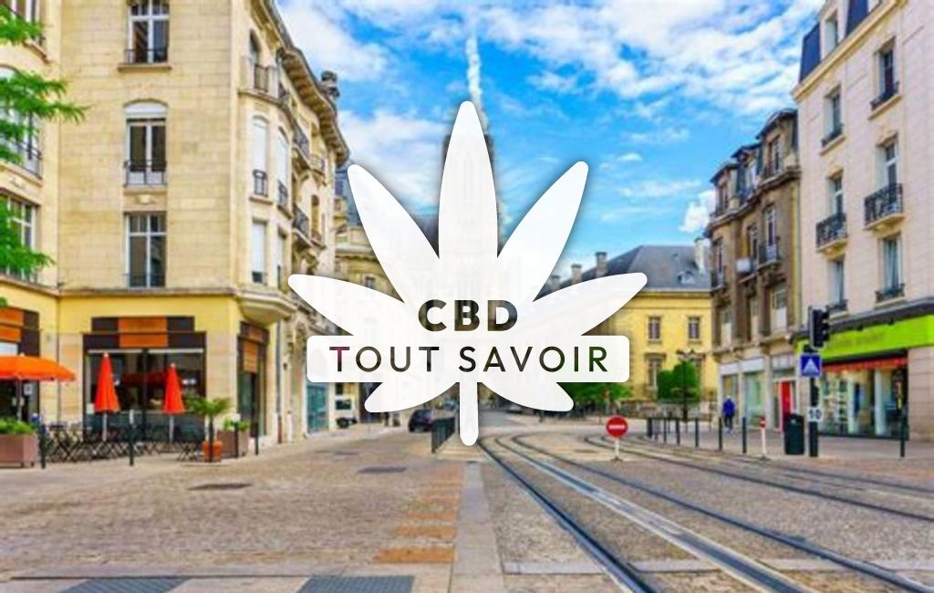 Village à Reims avec feuille Cannabis CBD