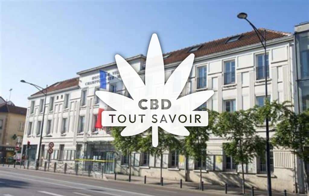 Village à Aumenancourt avec feuille Cannabis CBD