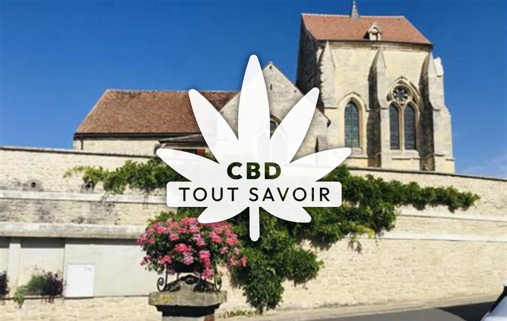 Village à Pevy avec feuille Cannabis CBD