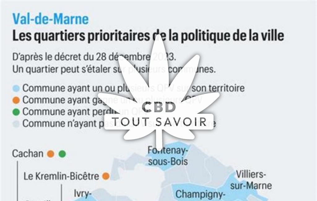 Village à Val-de-Livre avec feuille Cannabis CBD