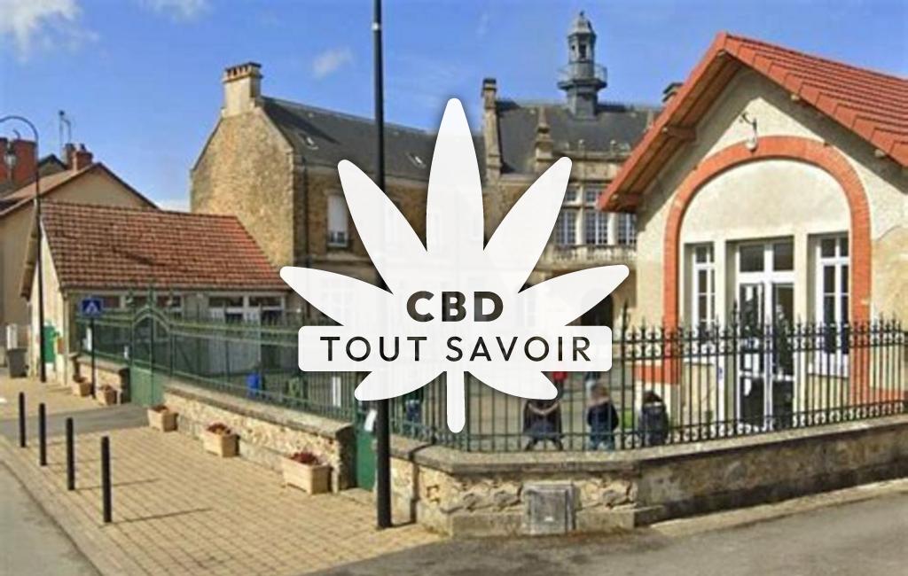 Village à Chaumuzy avec feuille Cannabis CBD