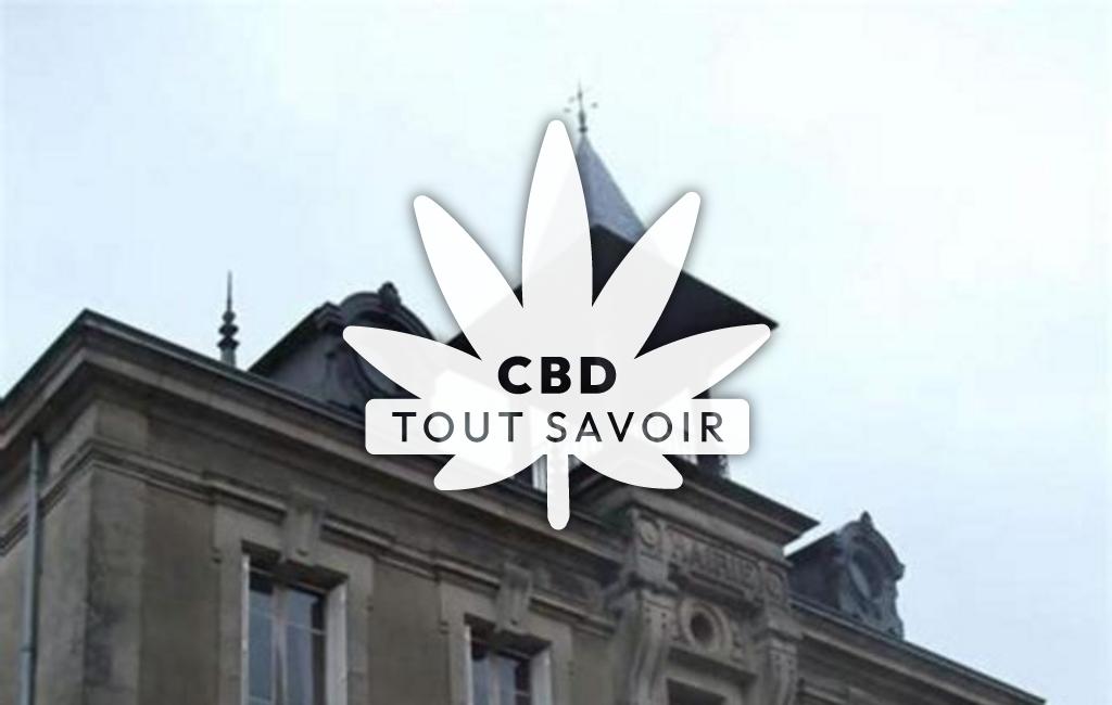 Village à Crugny avec feuille Cannabis CBD