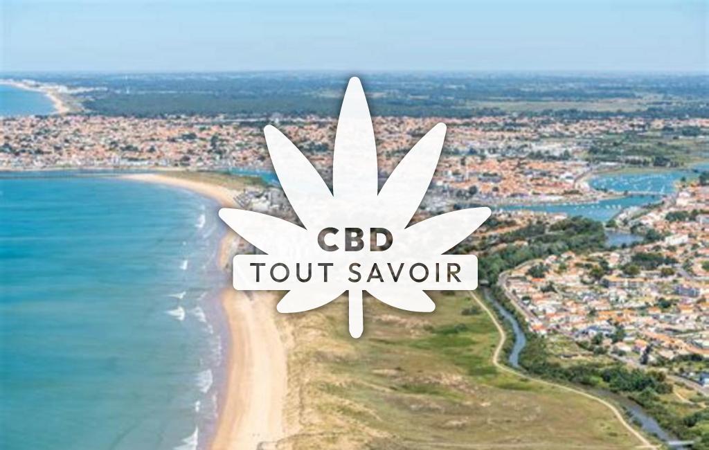 Village à Saint-Gilles avec feuille Cannabis CBD