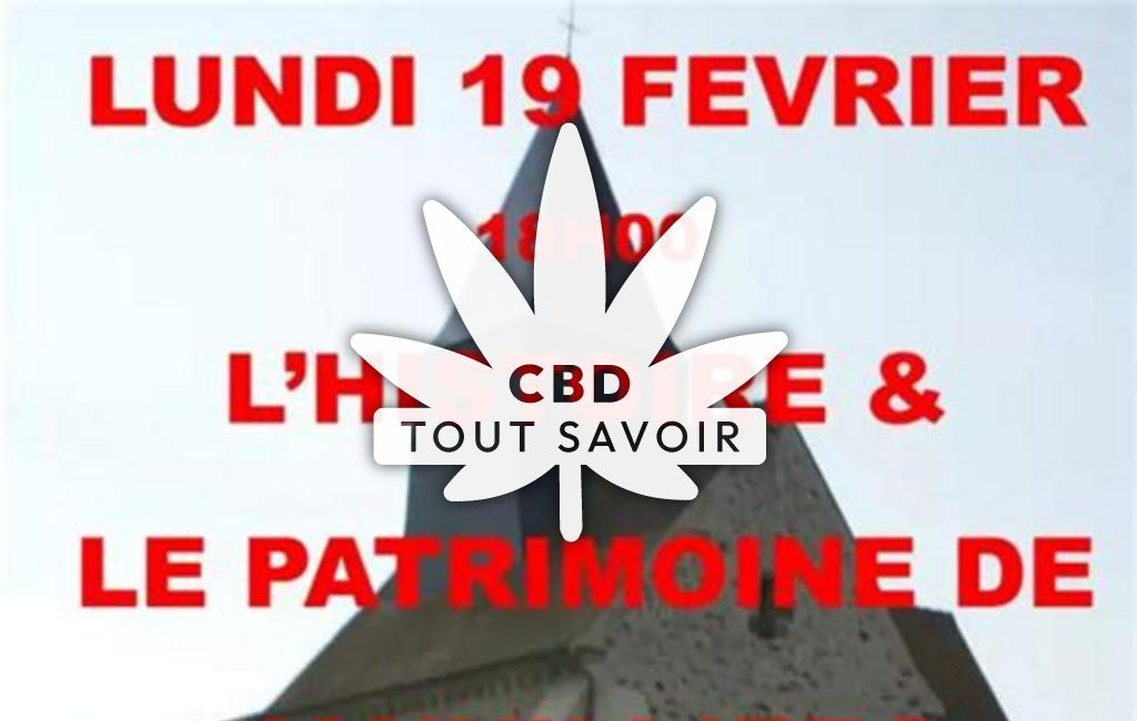 Village à Janvilliers avec feuille Cannabis CBD