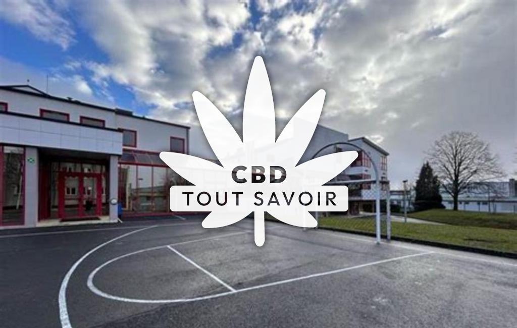 Village à Margny avec feuille Cannabis CBD