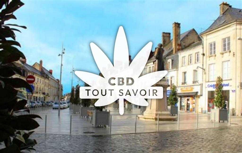 Village à Villers-Franqueux avec feuille Cannabis CBD