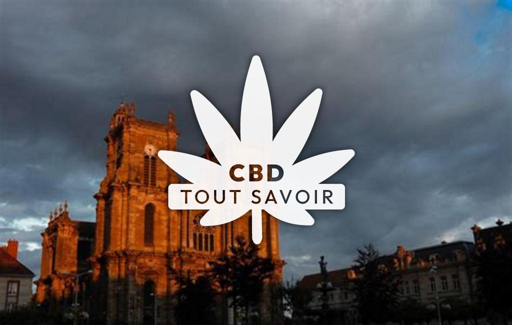 Village à Aulnay-l'Aitre avec feuille Cannabis CBD
